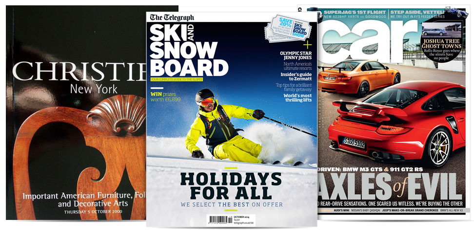 Selection of magazine titles using AD 